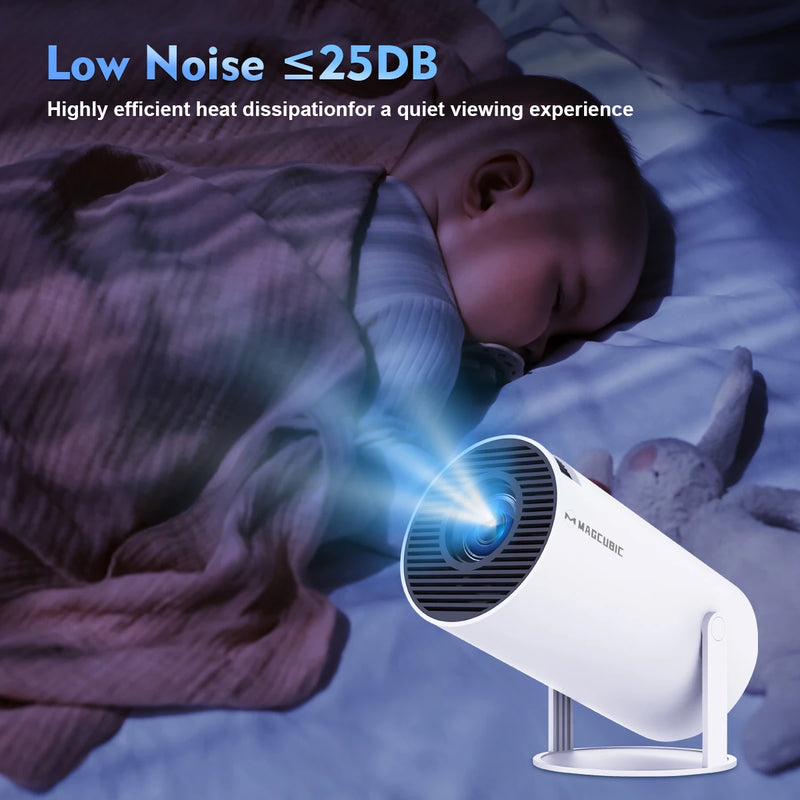 Magcubic Projector HY300 Pro 4K Cinema Em Casa